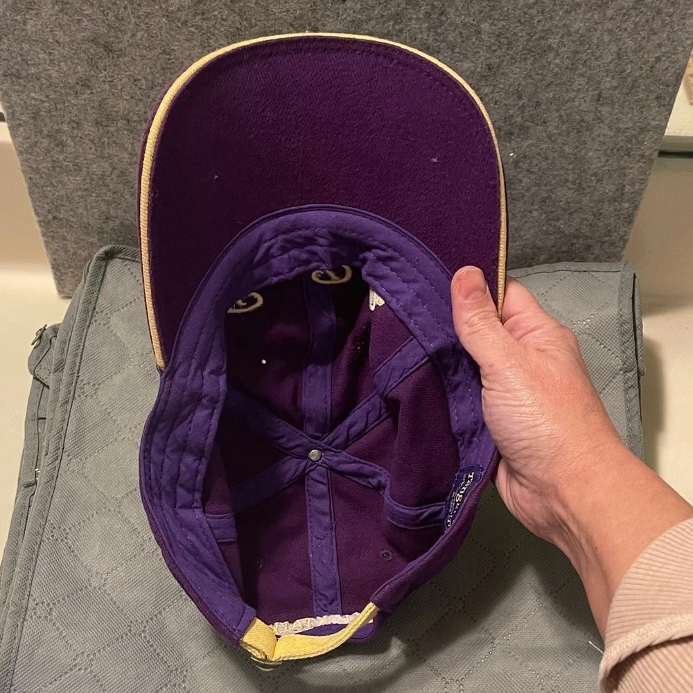 Tangerine Purple and Yellow Hat Crown Royal